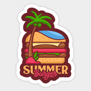 Summer Burger Sticker